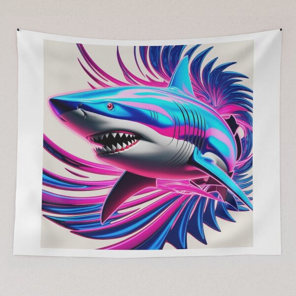 Item preview, Neon Shark designed and sold by StickersRyous.