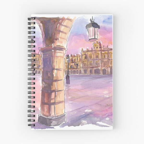 Item preview, Salamanca Arcade View of Plaza Mayor at Dawn designed and sold by artshop77.