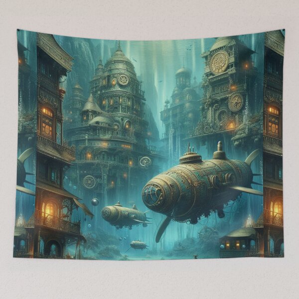 Item preview,  gears and cogs underwater designed and sold by Dominika Farkašová.