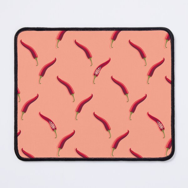 Item preview, Hot pepper, imitation check mark, Coral background designed and sold by Alex  Blud.