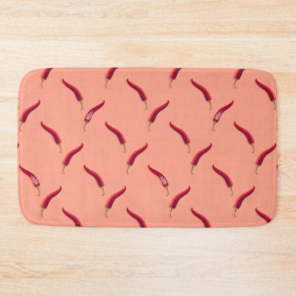 Item preview, Hot pepper, imitation check mark, Coral background designed and sold by Alex  Blud.