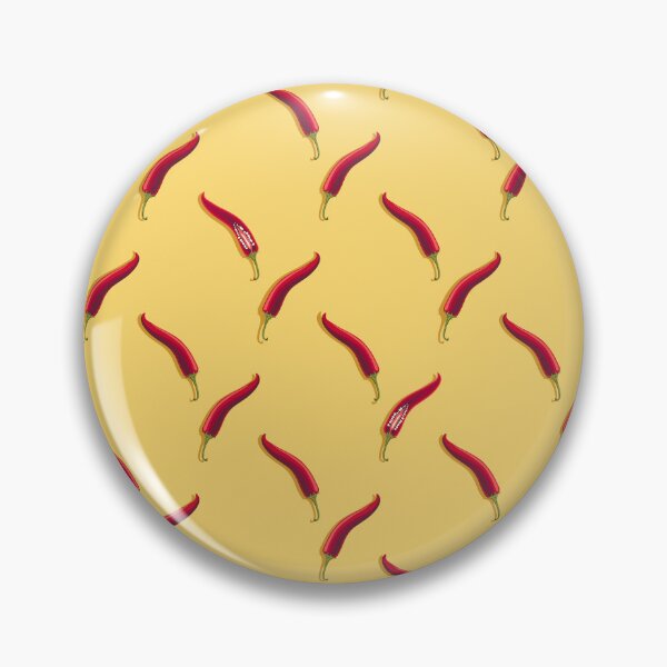 Item preview, Hot pepper, imitation check mark, Yellow background designed and sold by Alex  Blud.