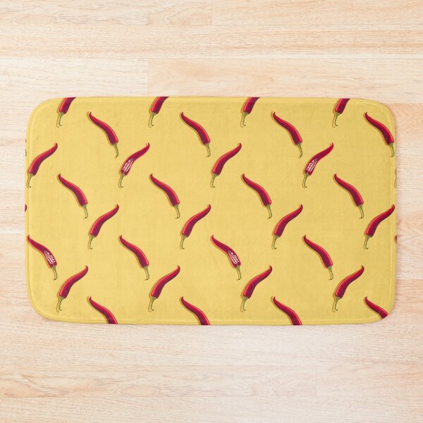 Item preview, Hot pepper, imitation check mark, Yellow background designed and sold by Alex  Blud.