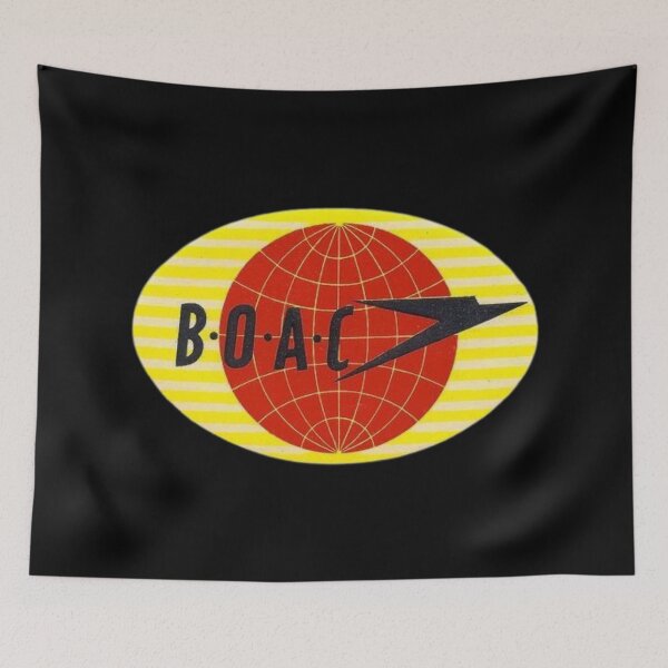 Item preview, BOAC - Vintage Luggage Label designed and sold by FutureTraveller.