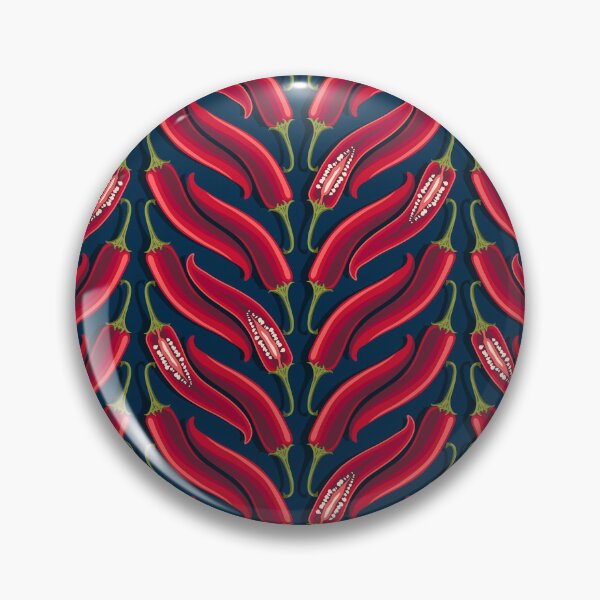 Item preview, Hot pepper, wide stripe, Dark blue background designed and sold by Alex  Blud.