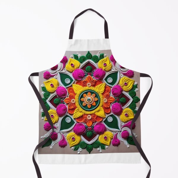 Item preview, Floral pattern mix rangoli designed and sold by Diwakar-Designs.