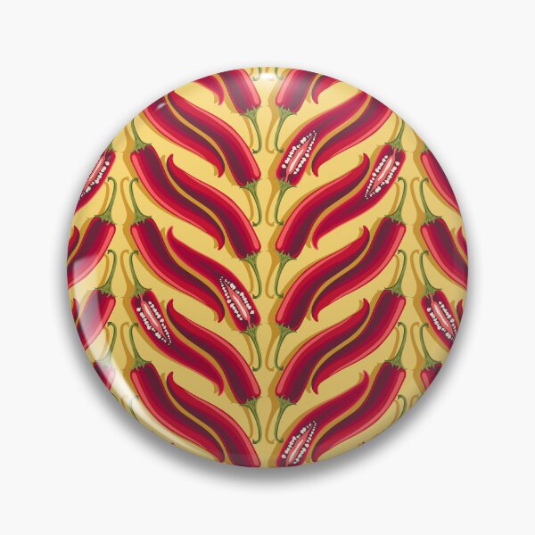 Item preview, Hot pepper, wide stripe, Yellow background designed and sold by Alex  Blud.