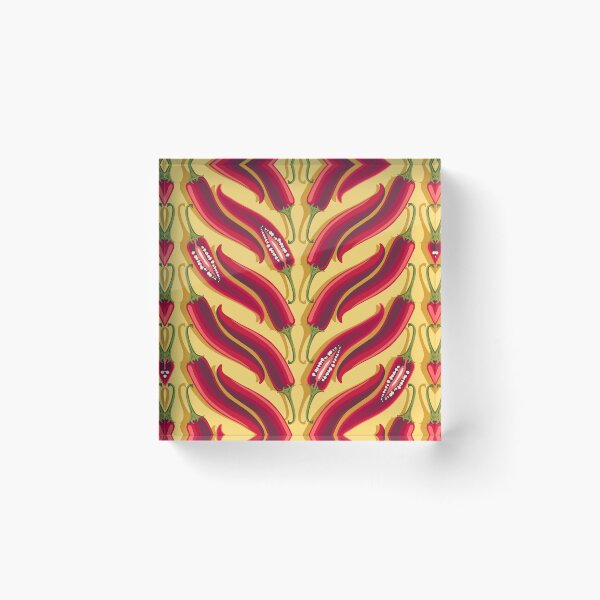 Item preview, Hot pepper, wide stripe, Yellow background designed and sold by Alex  Blud.