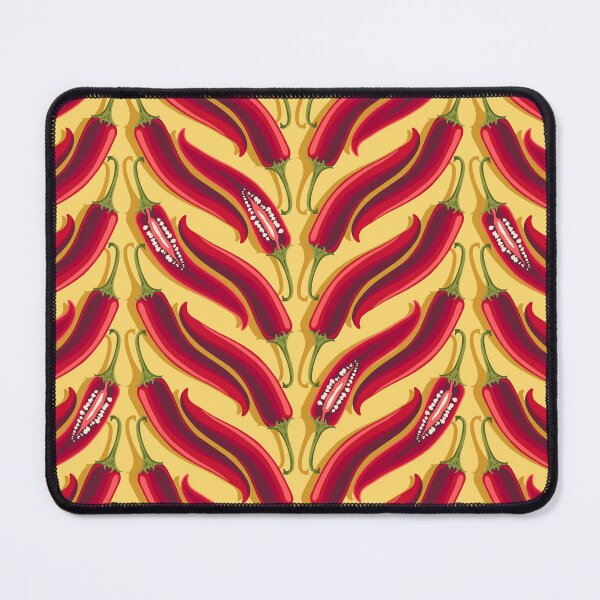 Item preview, Hot pepper, wide stripe, Yellow background designed and sold by Alex Blud.