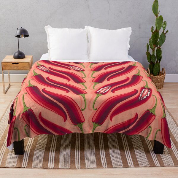 Item preview, Hot pepper, wide stripe, Coral background designed and sold by Alex Blud.