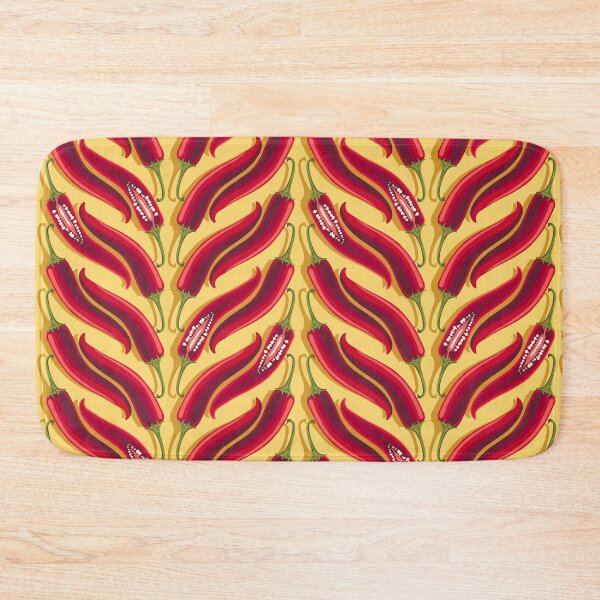 Item preview, Hot pepper, wide stripe, Yellow background designed and sold by Alex  Blud.