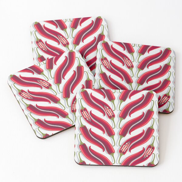 Item preview, Hot pepper, wide stripe, White background designed and sold by Alex  Blud.