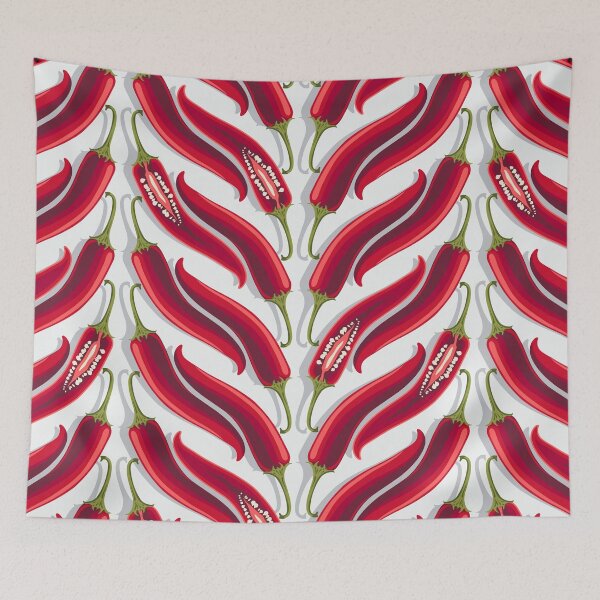 Item preview, Hot pepper, wide stripe, White background designed and sold by Alex  Blud.