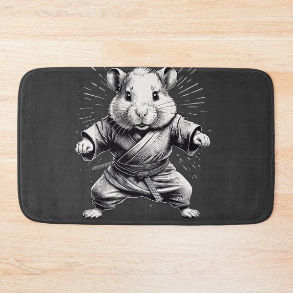Item preview, Halftone Kick Ass Hamster  designed and sold by Boxing Kangaroo Retail Company.