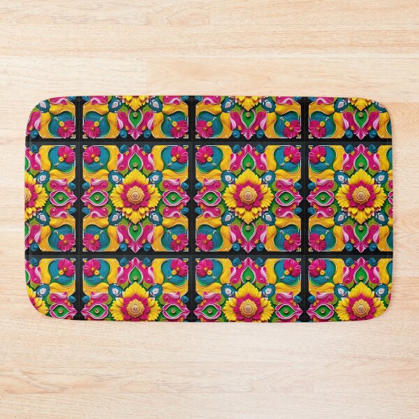 Item preview, Rangoli mix flower patterns designed and sold by Diwakar-Designs.