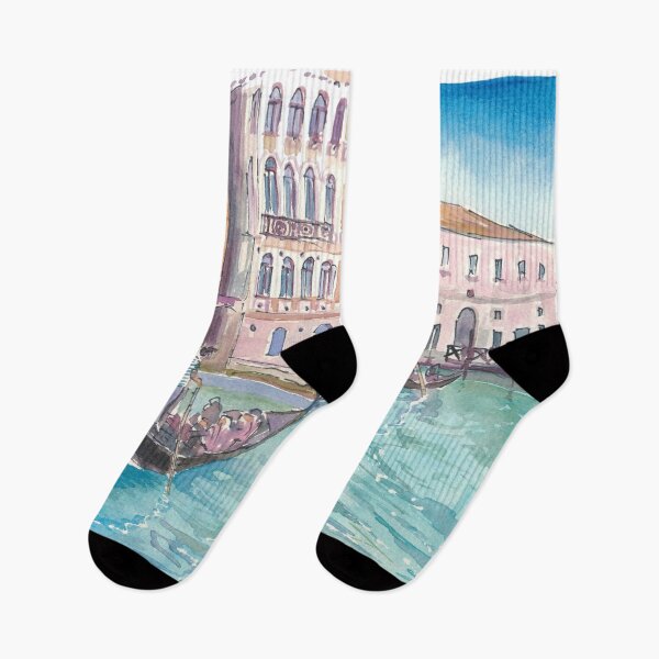 Item preview, Venice Italy Gondola Scene on Canal Grande between Salute and Museum designed and sold by artshop77.