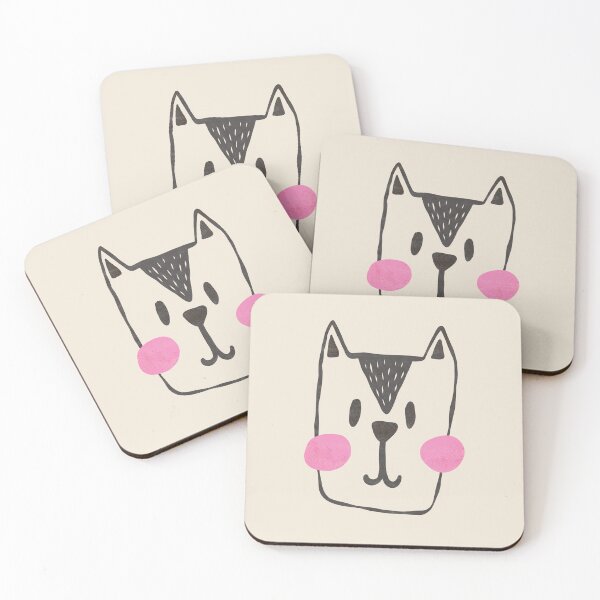 Item preview, Cat Face with Pink Cheeks designed and sold by Scrapbooking Stickers by Annomaria.