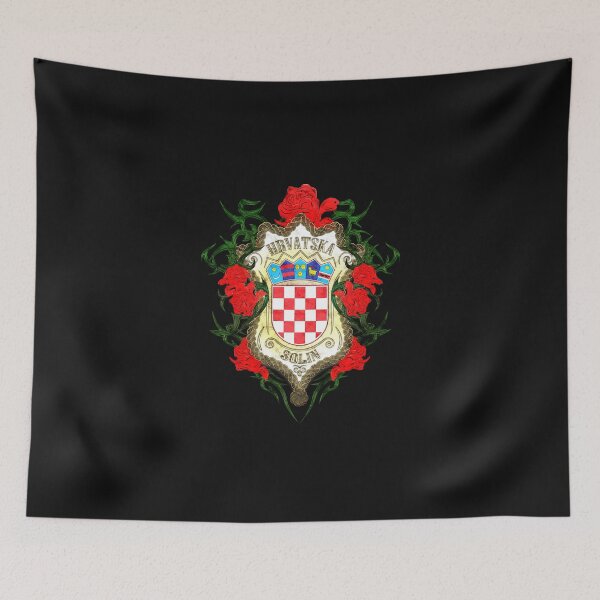 Item preview, Coat Of Arms With Roses And The Name Of The City "Solin" designed and sold by MC Art Studio.