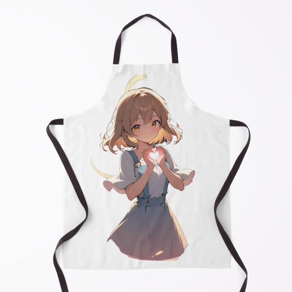 Item preview, Kawaii anime girl embracing glowing heart, radiating love and hope. designed and sold by Animeture.