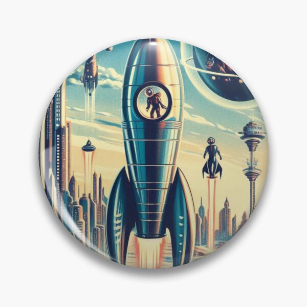 Item preview, 1950s futuristic illustrations designed and sold by Dominika Farkašová.