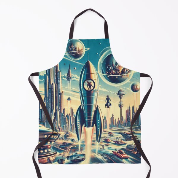 Item preview, 1950s futuristic illustrations designed and sold by Dominika Farkašová.