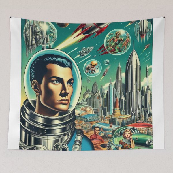 Item preview, vintage sci fi artwork designed and sold by Dominika Farkašová.