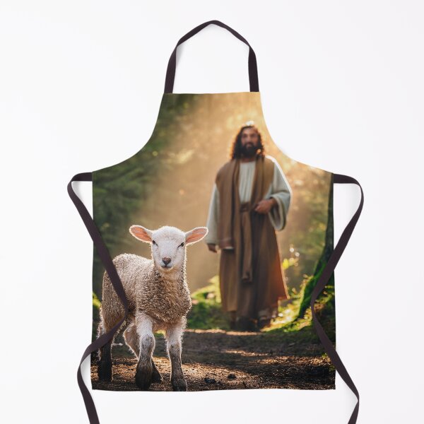 Item preview, Jesus and the Lamb: Symbol of Divine Love and Protection designed and sold by GeoffBeattie.