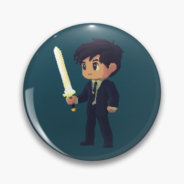 Item preview, Pixel Hero with Glowing Sword designed and sold by Anwit.