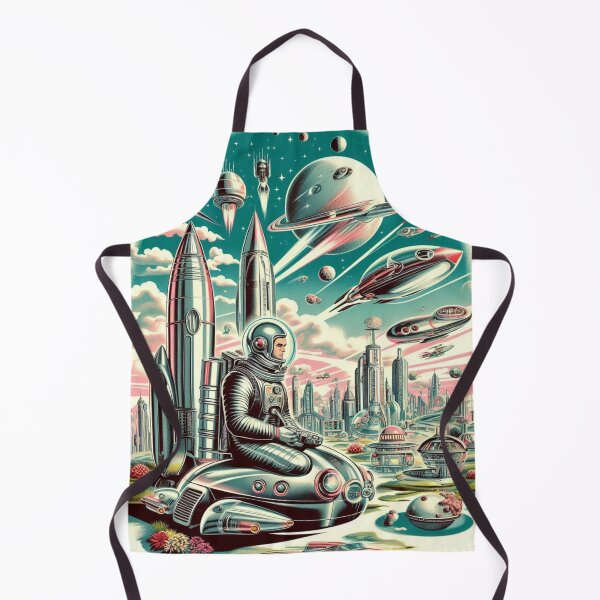 Item preview, strations, chrome finished rockets, vintage sci fi artwork,  designed and sold by Dominika Farkašová.
