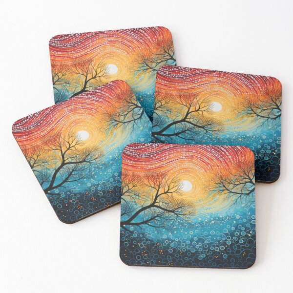 Item preview, Aboriginal Inspired Dot Art - At Dawn designed and sold by GrinGalore.