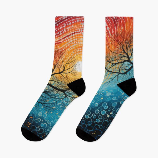 Item preview, Aboriginal Inspired Dot Art - At Dawn designed and sold by GrinGalore.
