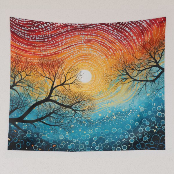 Item preview, Aboriginal Inspired Dot Art - At Dawn designed and sold by GrinGalore.