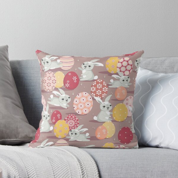 Item preview, Easter bunnies on a dark beige background designed and sold by Alex  Blud.