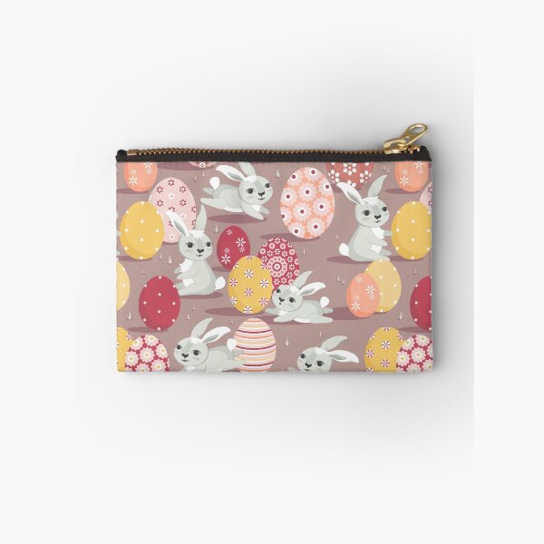 Item preview, Easter bunnies on a dark beige background designed and sold by Alex  Blud.
