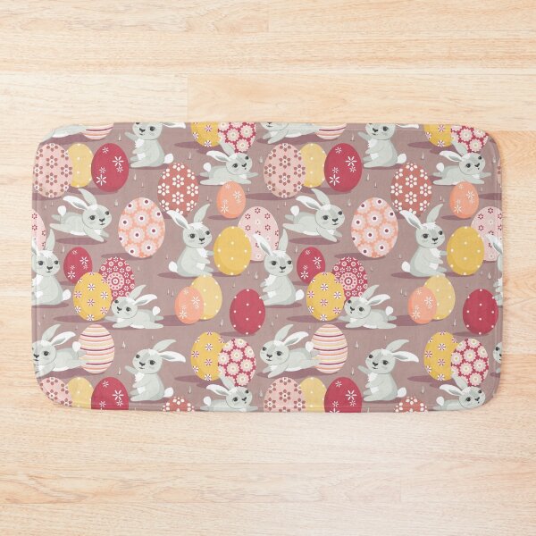 Item preview, Easter bunnies on a dark beige background designed and sold by Alex  Blud.