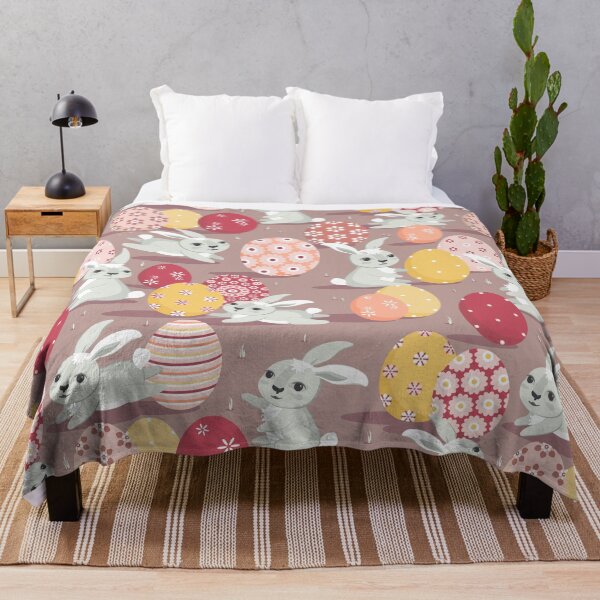 Item preview, Easter bunnies on a dark beige background designed and sold by Alex  Blud.