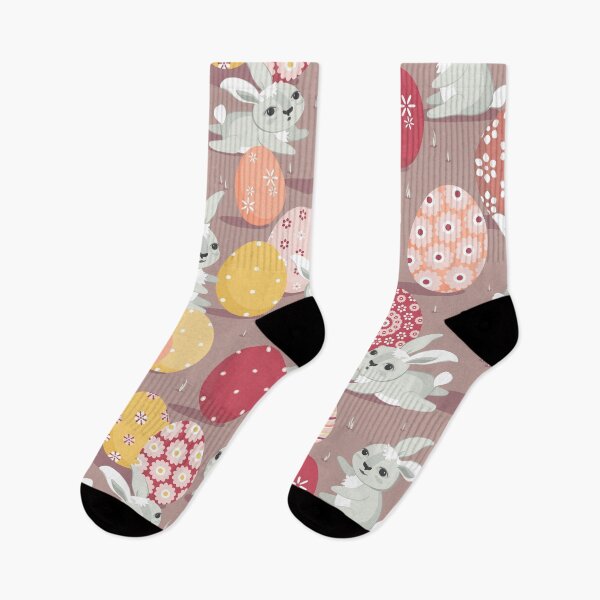 Item preview, Easter bunnies on a dark beige background designed and sold by Alex  Blud.