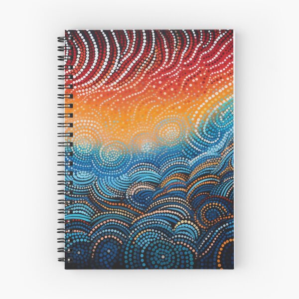 Item preview, Aboriginal Inspired Dot Art - With Clouds designed and sold by GrinGalore.
