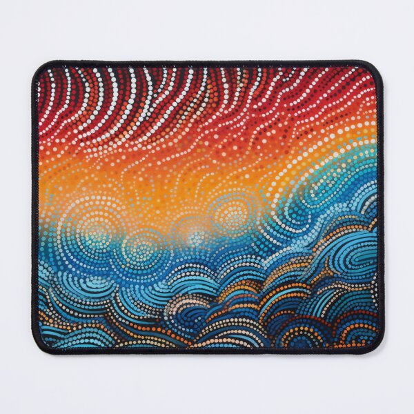 Item preview, Aboriginal Inspired Dot Art - With Clouds designed and sold by GrinGalore.
