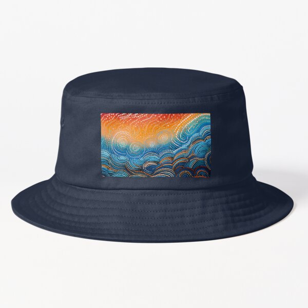Vista previa del artículo con la obra «Arte aborigen auténtico - Con nubes», diseñado y vendido por GrinGalore.