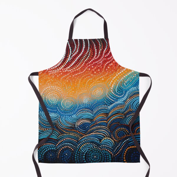 Item preview, Aboriginal Inspired Dot Art - With Clouds designed and sold by GrinGalore.