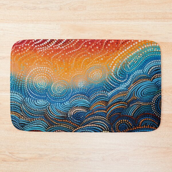 Item preview, Aboriginal Inspired Dot Art - With Clouds designed and sold by GrinGalore.