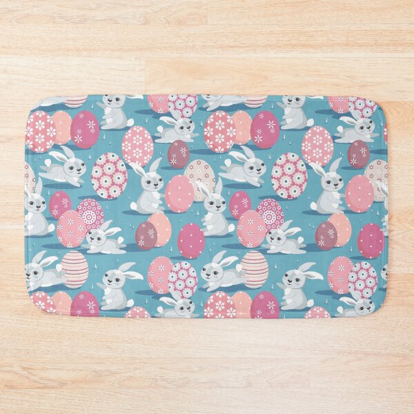 Item preview, Easter bunnies on a light blue background designed and sold by Alex  Blud.