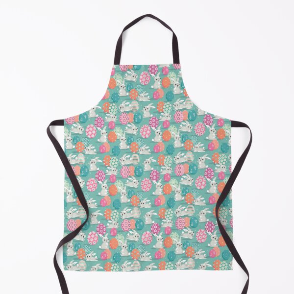 Item preview, Easter bunnies on emerald background designed and sold by Alex Blud.