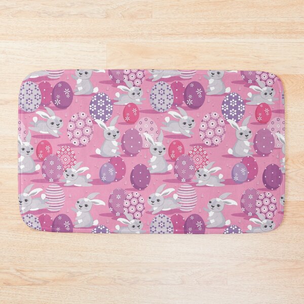 Item preview, Easter bunnies on pink background designed and sold by Alex  Blud.