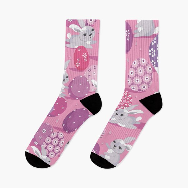 Item preview, Easter bunnies on pink background designed and sold by Alex  Blud.