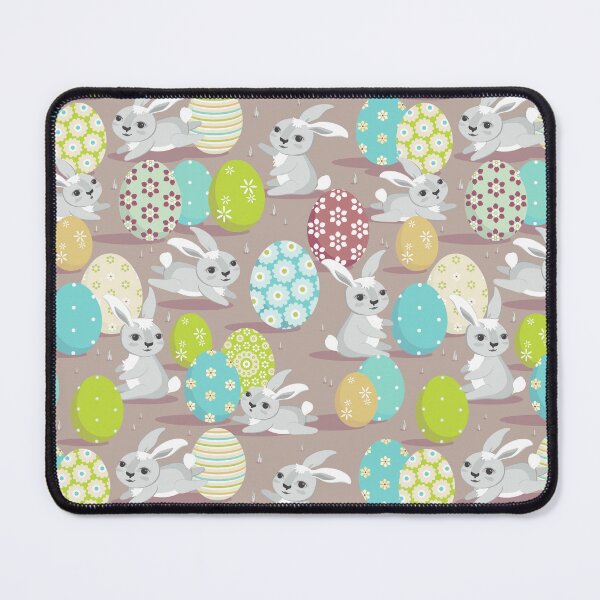 Item preview, Easter bunnies, Beige and turquoise version designed and sold by Alex Blud.