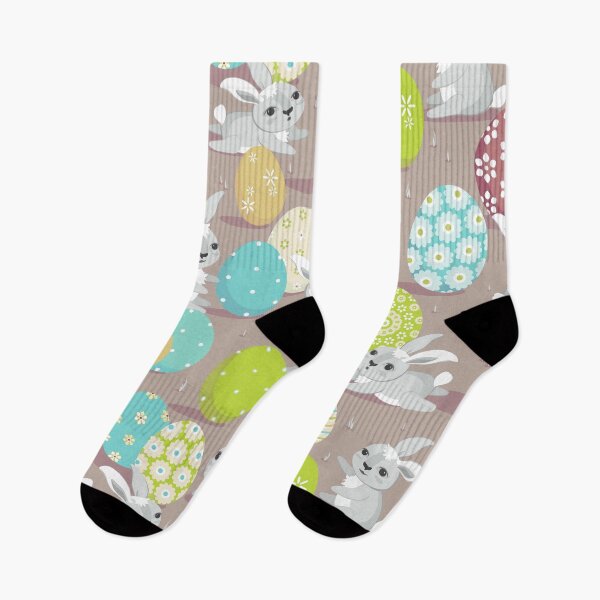 Item preview, Easter bunnies, Beige and turquoise version designed and sold by Alex  Blud.