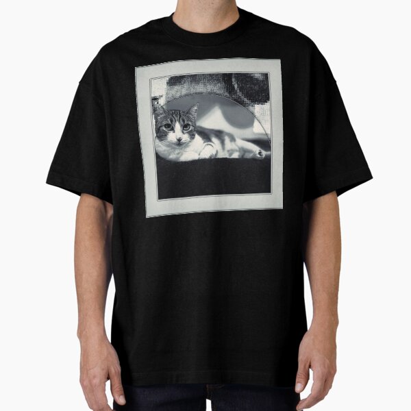 Cat Digital Art Oversized T-Shirt