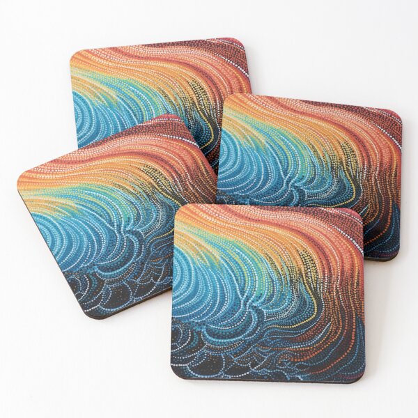 Item preview, Aboriginal Inspired Dot Art - The Birth Of Rainbow designed and sold by GrinGalore.